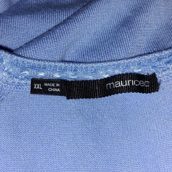 Maurices  baby blue  button down cardigan Sz XXL - Picture 5 of 5